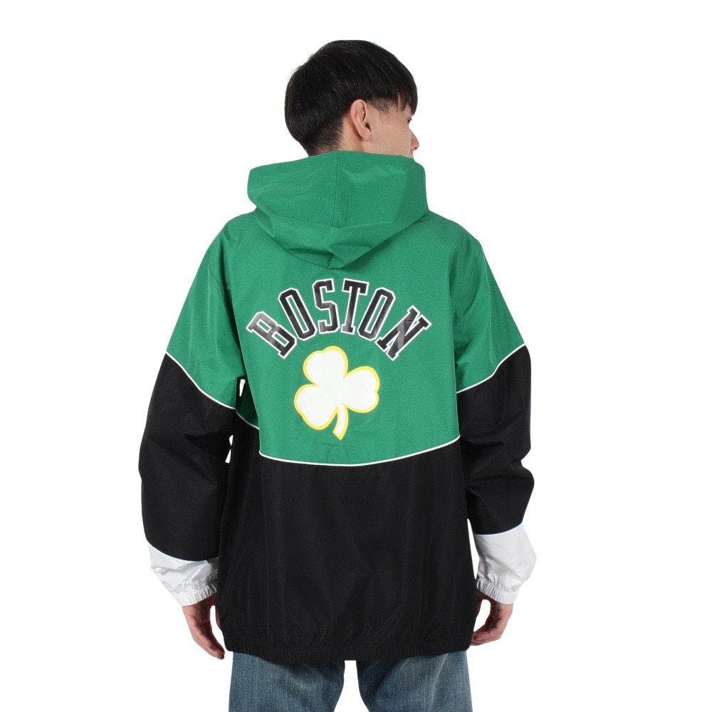 ミッチェルアンドネス（Mitchell&Ness）（メンズ、レディース）LIGHTWEIGHT ウィンドブレーカー ボストン・セルティックス OJZP5520-BCEYYPPPBKGN