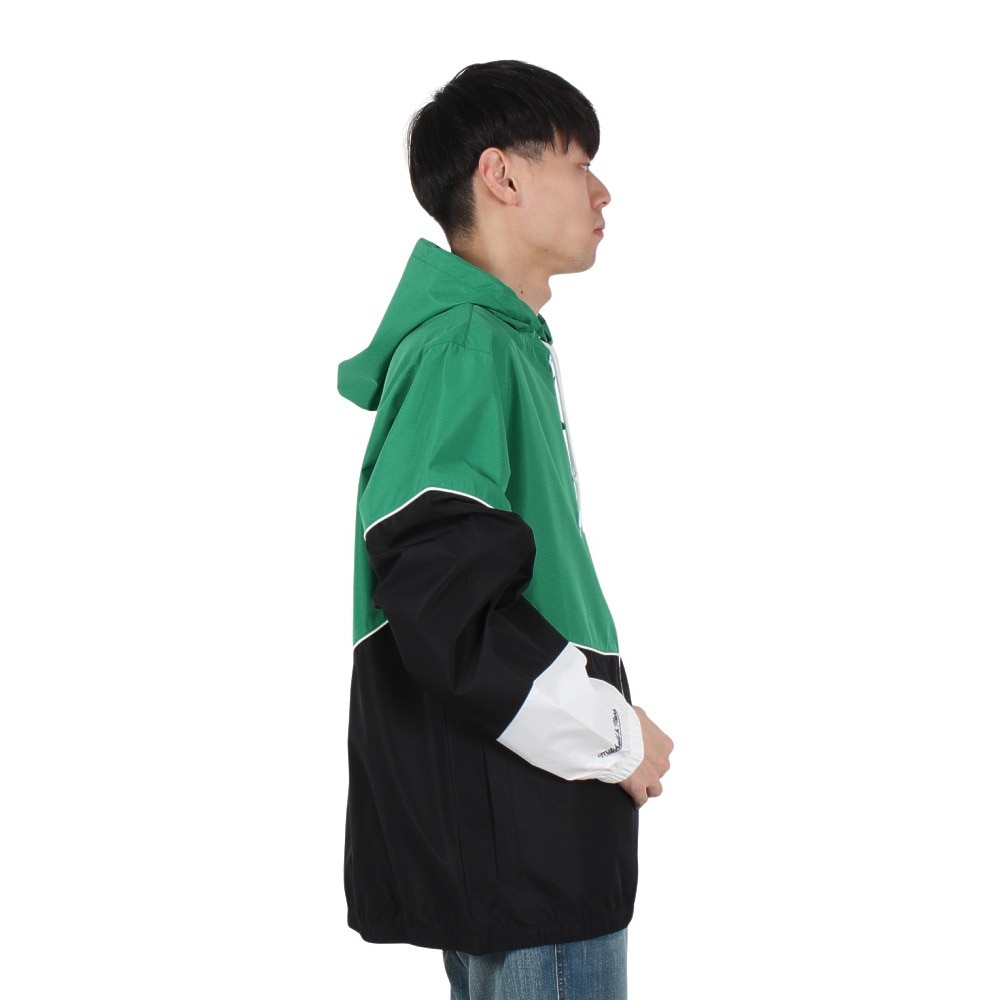 ミッチェルアンドネス（Mitchell&Ness）（メンズ、レディース）LIGHTWEIGHT ウィンドブレーカー ボストン・セルティックス OJZP5520-BCEYYPPPBKGN