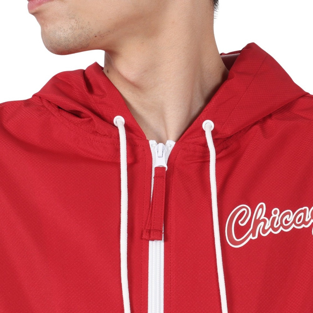 ミッチェルアンドネス（Mitchell&Ness）（メンズ、レディース）LIGHTWEIGHT ウィンドブレーカー シカゴ・ブルズ OJZP5520-CBUYYPPPBKRD