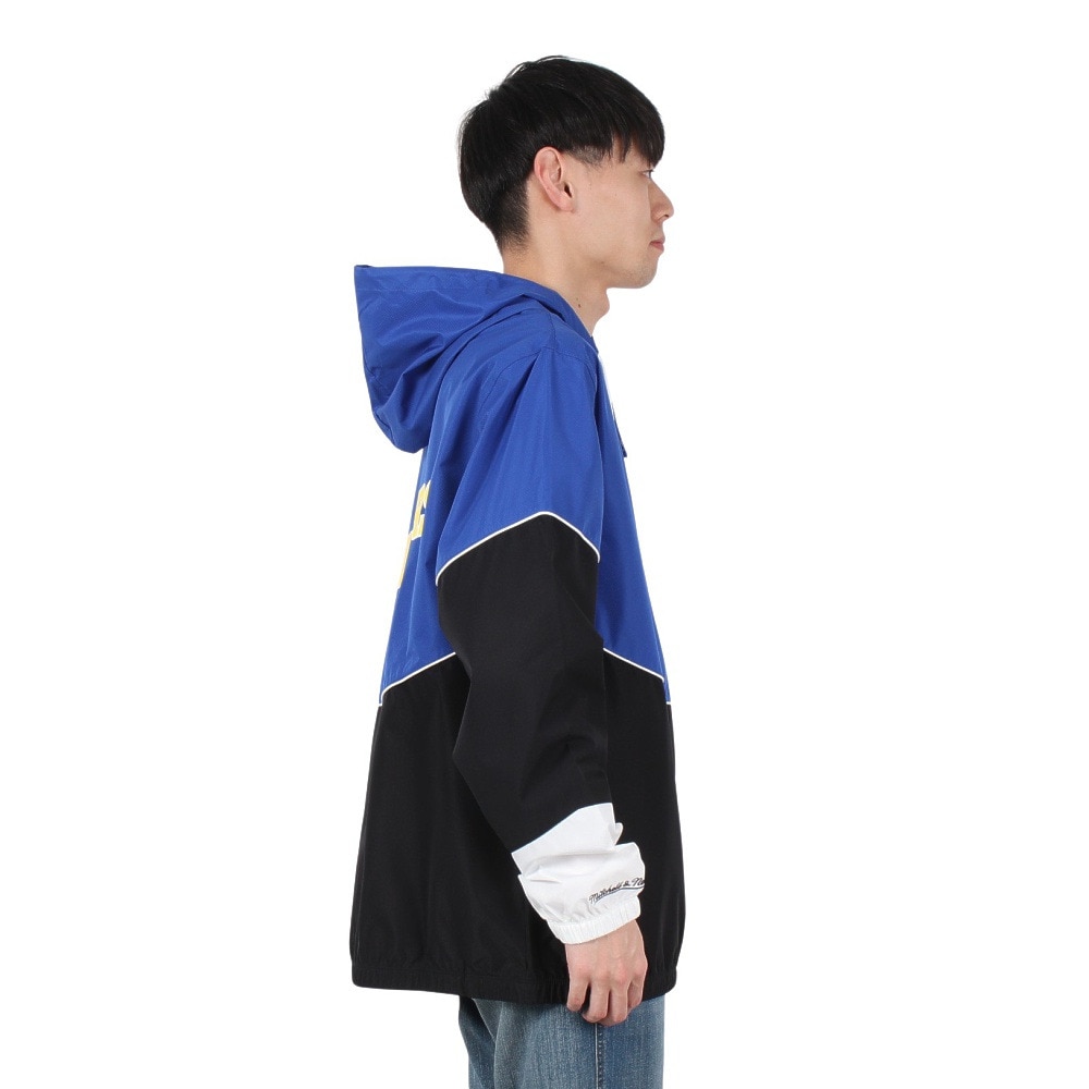 ミッチェルアンドネス（Mitchell&Ness）（メンズ、レディース）LIGHTWEIGHT ウィンドブレーカー ゴールデンステート・ウォリアーズ OJZP5520-GSWYYPPPBKRY