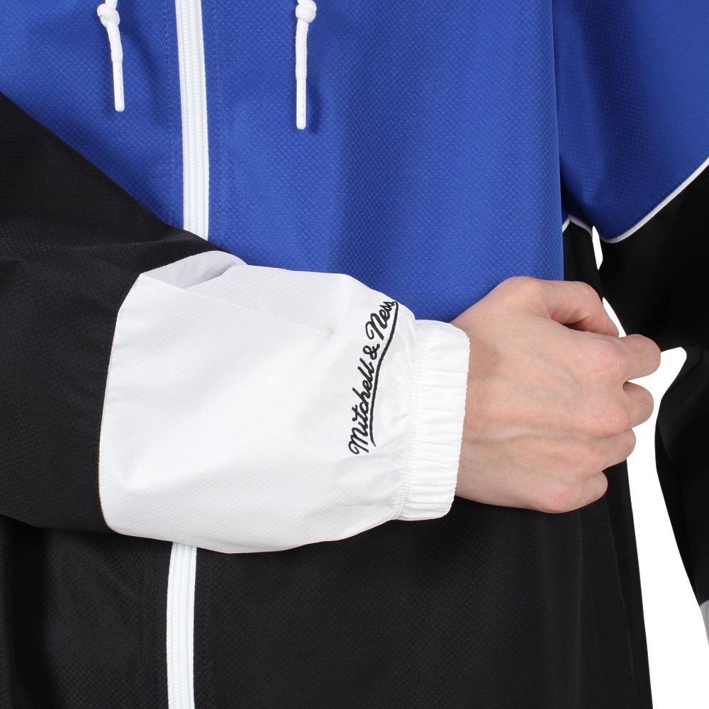 ミッチェルアンドネス（Mitchell&Ness）（メンズ、レディース）LIGHTWEIGHT ウィンドブレーカー ゴールデンステート・ウォリアーズ OJZP5520-GSWYYPPPBKRY