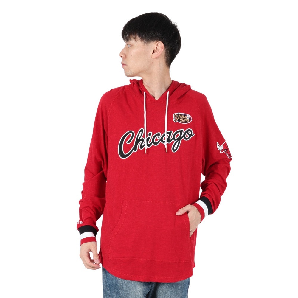 ミッチェルアンドネス（Mitchell&Ness）（メンズ）LEGENDARY SLUB 長袖 フーディー THOD4999-CBUYYPPPSCAR