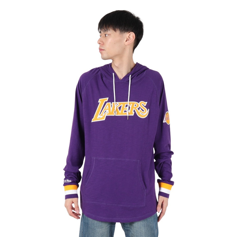 ミッチェルアンドネス（Mitchell&Ness）（メンズ）LEGENDARY SLUB 長袖 フーディー THOD4999-LALYYPPPBLCK