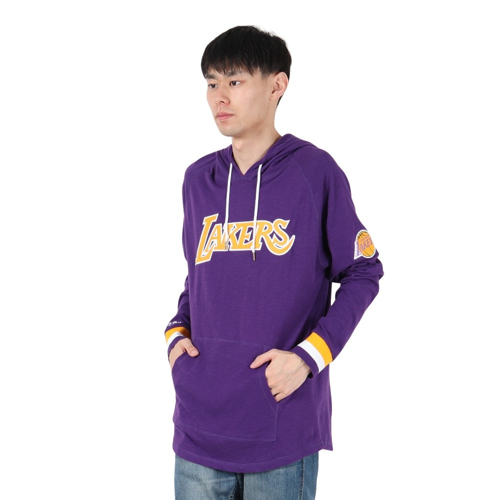 ミッチェルアンドネス（Mitchell&Ness）（メンズ）LEGENDARY SLUB 長袖 フーディー THOD4999-LALYYPPPBLCK
