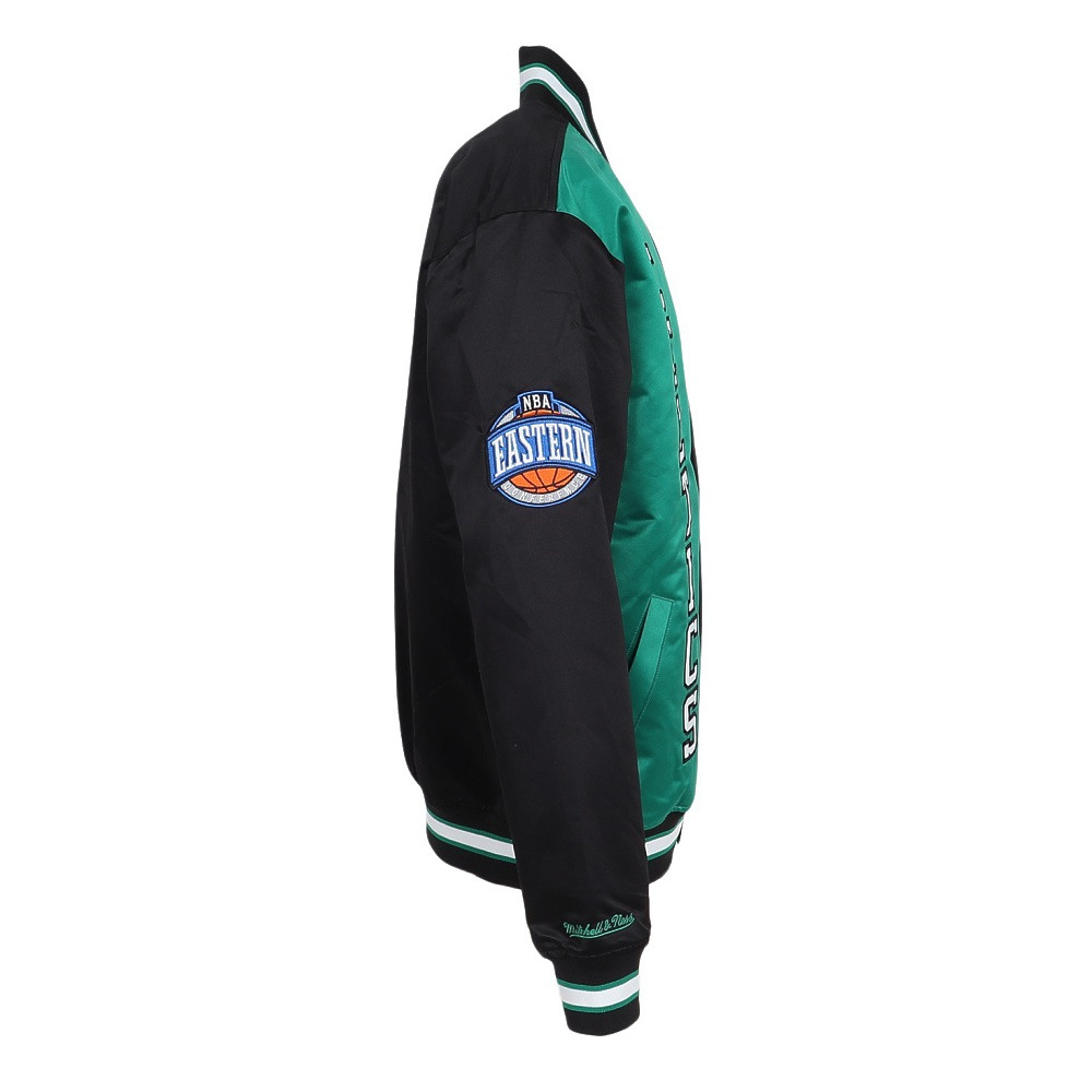 ミッチェルアンドネス（Mitchell&Ness）（メンズ）ライト サテン ジャケット NBA ボストン セルティックス OJBF5523-BCEKYGN