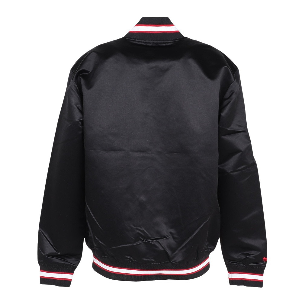 ミッチェルアンドネス（Mitchell&Ness）（メンズ）ライト サテン ジャケット NBA シカゴ ブルズ OJBF5523-CBUBLCK