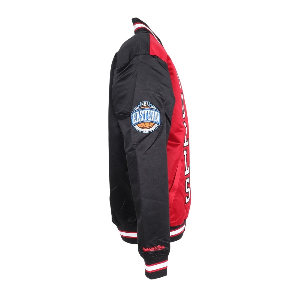 ミッチェルアンドネス（Mitchell&Ness）（メンズ）ライト サテン ジャケット NBA シカゴ ブルズ OJBF5523-CBUBLCK