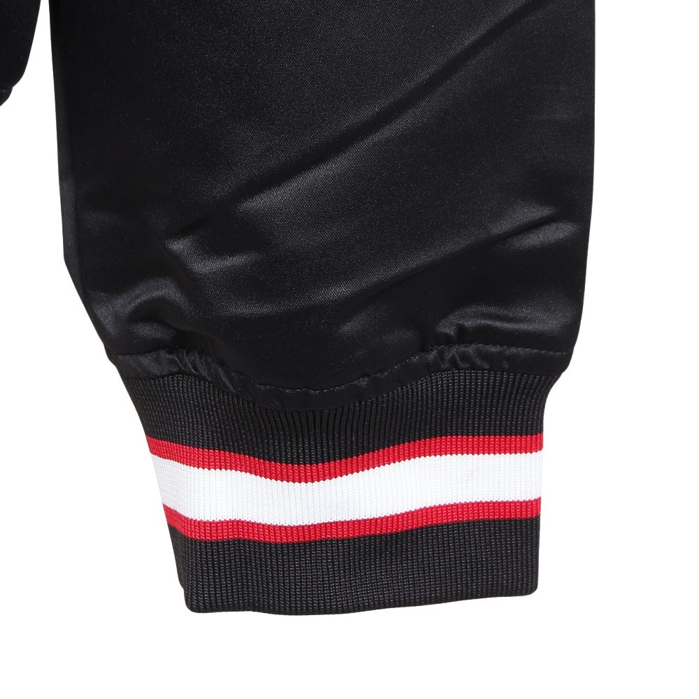ミッチェルアンドネス（Mitchell&Ness）（メンズ）ライト サテン ジャケット NBA シカゴ ブルズ OJBF5523-CBUBLCK