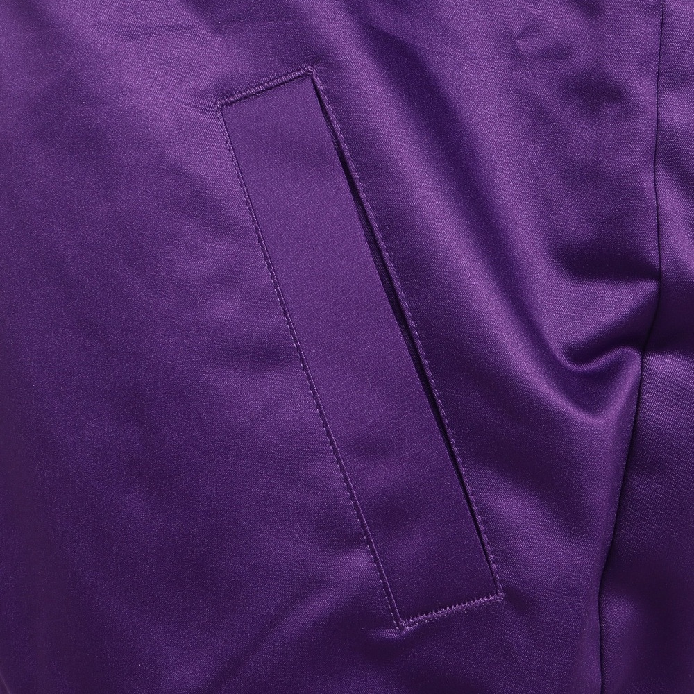 ミッチェルアンドネス（Mitchell&Ness）（メンズ）ライト サテン ジャケット NBA ロサンゼルス レイカーズ OJBF5523-LALPURP