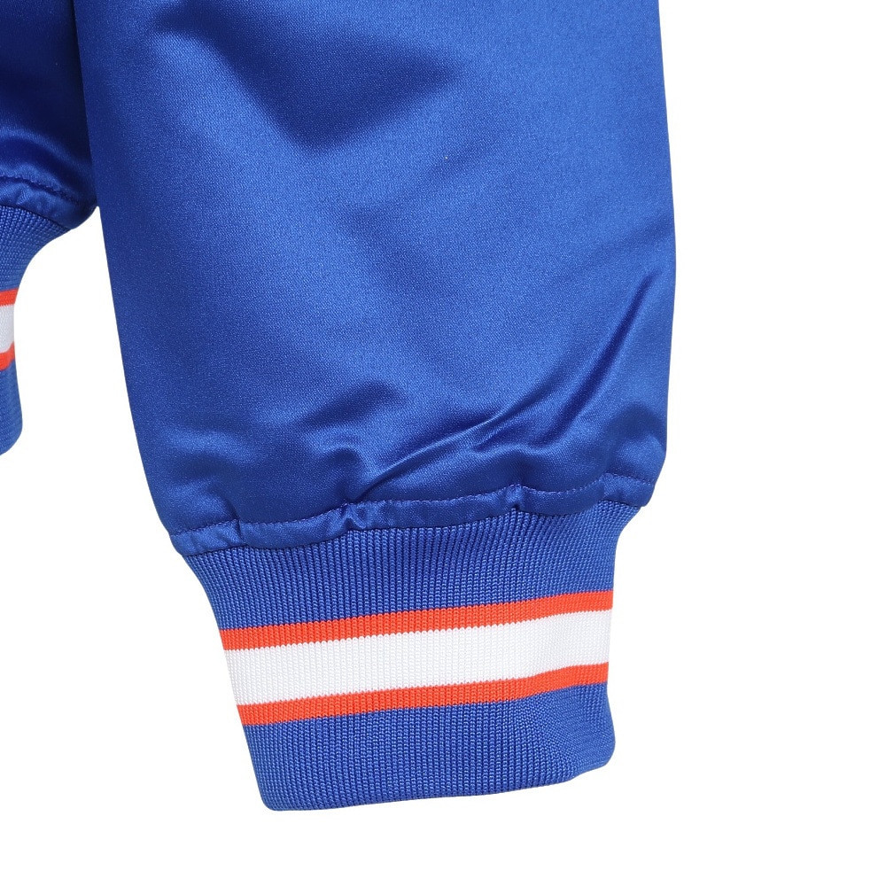 ミッチェルアンドネス（Mitchell&Ness）（メンズ）ライト サテン ジャケット NBA ニューヨーク ニックス OJBF5523-NYKROYA