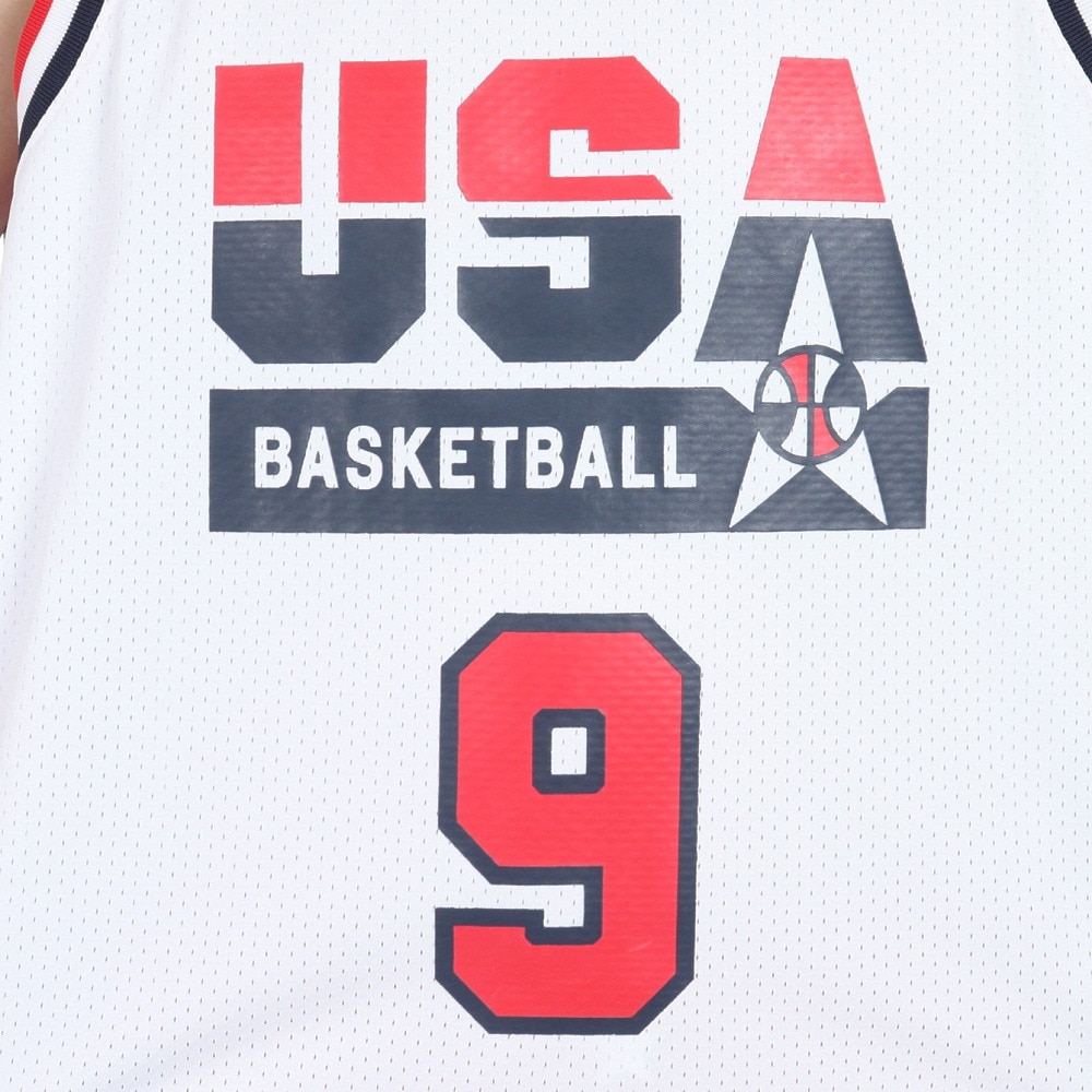 ミッチェルアンドネス（Mitchell&Ness）（メンズ）マイケル・ジョーダン オーセンティック USA ジャージ AJY4AC19089-USAWHITMJO
