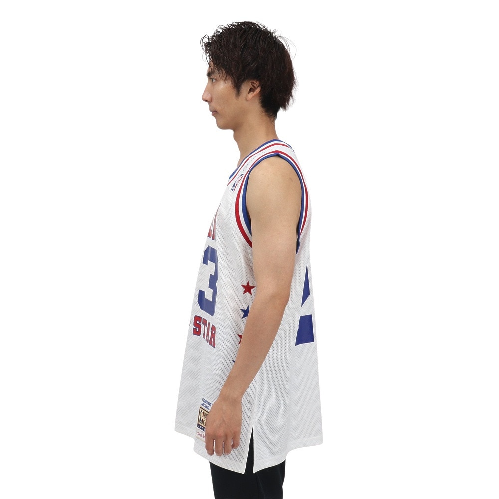 ミッチェルアンドネス（Mitchell&Ness）（メンズ）バスケットウエア Authジャージ ASG88 JORDAN 23 AJY4CP19021-ASEWHT88MJ