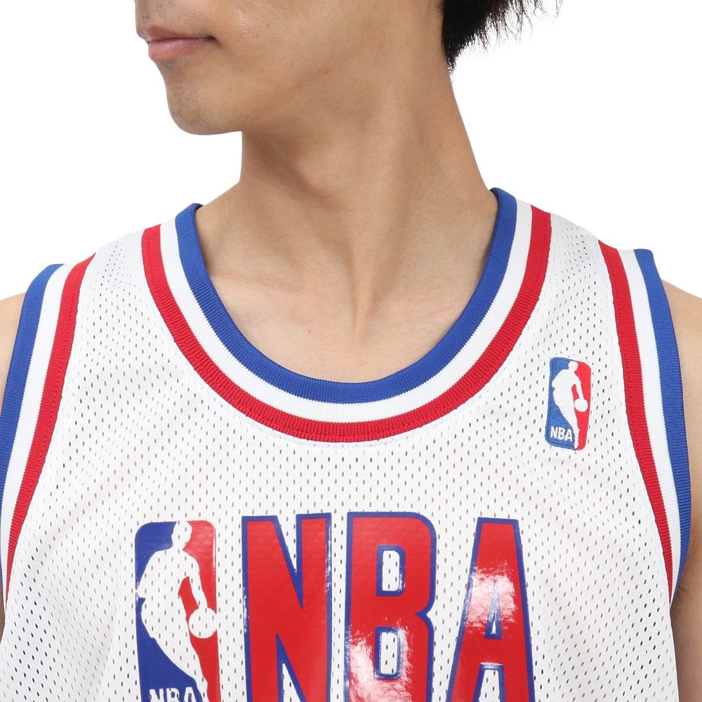 ミッチェルアンドネス（Mitchell&Ness）（メンズ）バスケットウエア Authジャージ ASG88 JORDAN 23 AJY4CP19021-ASEWHT88MJ