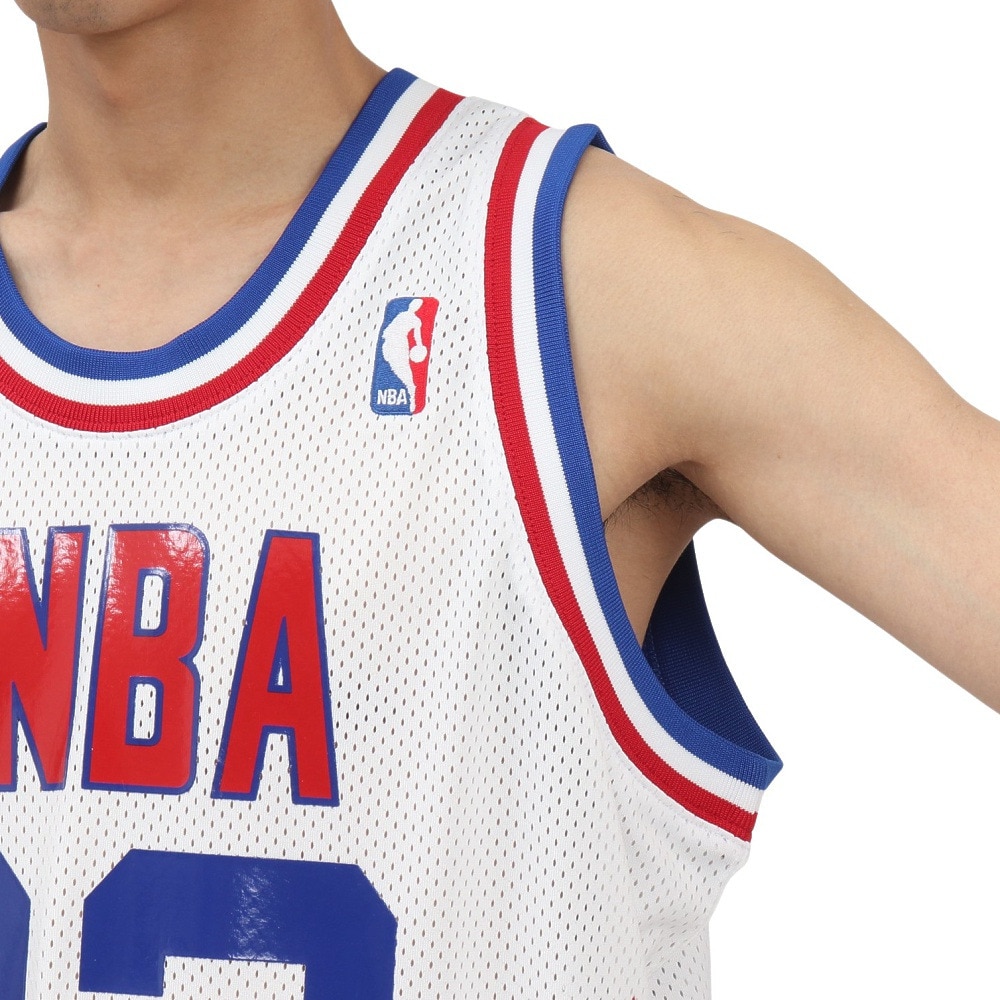 ミッチェルアンドネス（Mitchell&Ness）（メンズ）バスケットウエア Authジャージ ASG88 JORDAN 23 AJY4CP19021-ASEWHT88MJ