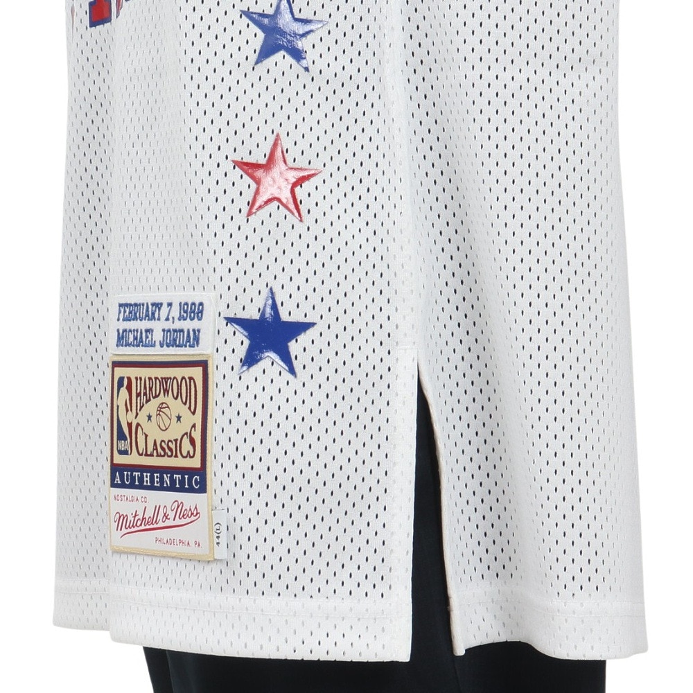 ミッチェルアンドネス（Mitchell&Ness）（メンズ）バスケットウエア Authジャージ ASG88 JORDAN 23 AJY4CP19021-ASEWHT88MJ
