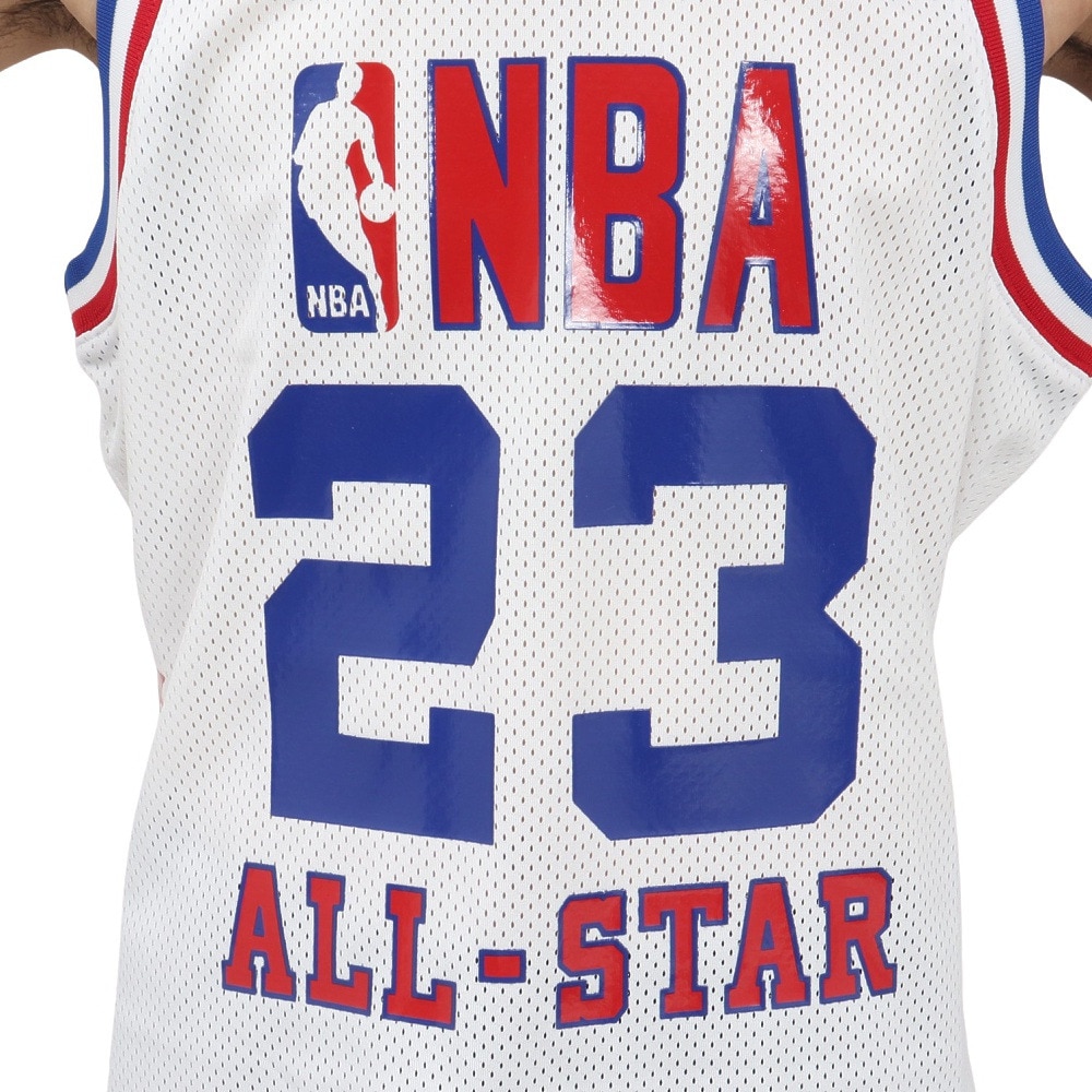 ミッチェルアンドネス（Mitchell&Ness）（メンズ）バスケットウエア Authジャージ ASG88 JORDAN 23 AJY4CP19021-ASEWHT88MJ