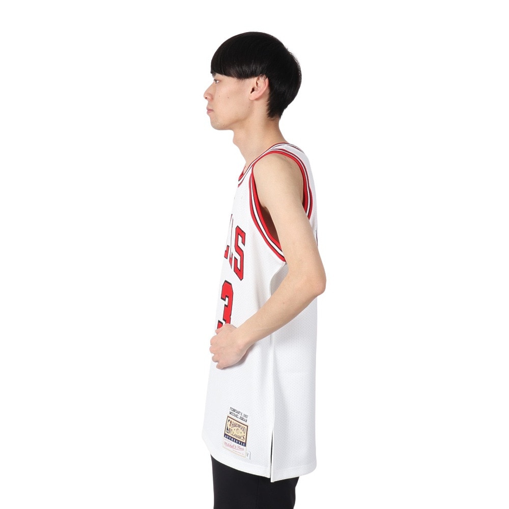 ミッチェルアンドネス（Mitchell&Ness）（メンズ）ジョーダン 97 Bulls Jersey タンクトップ AJY4CP19027-CBUWHT97MJ