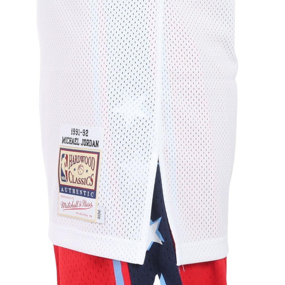 ミッチェルアンドネス（Mitchell&Ness）（メンズ）オーセンティック ジャージ シロ ジョーダン AJY4LG19006-CBUWHT