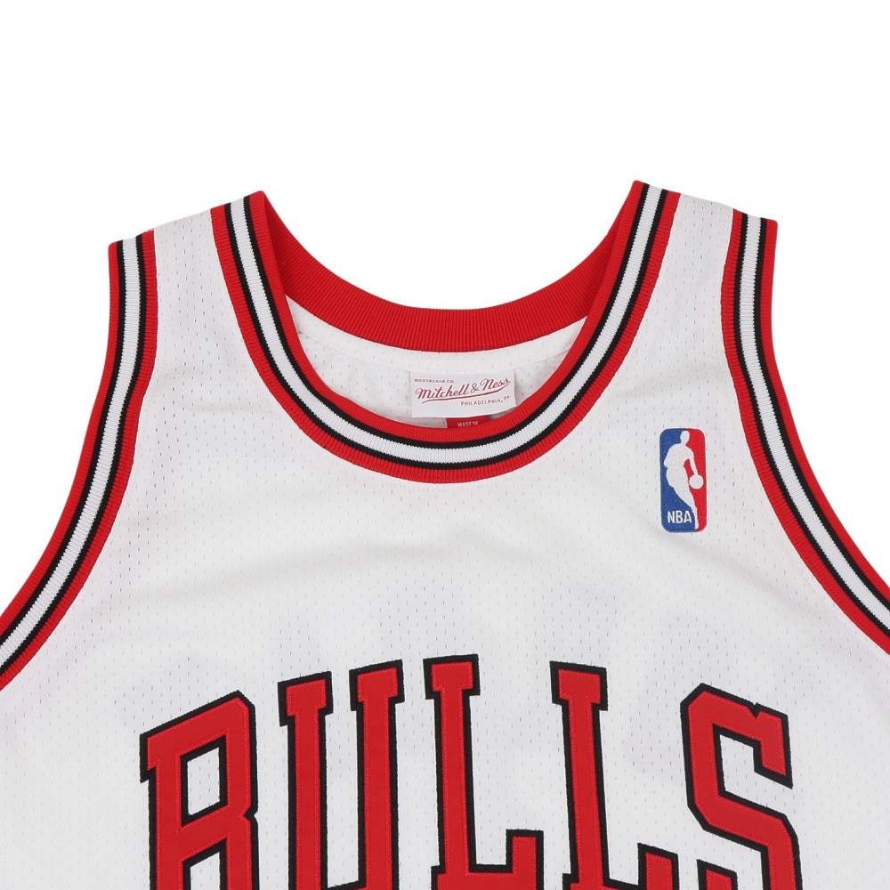 ミッチェルアンドネス（Mitchell&Ness）（メンズ）バスケットウエア オーセンティックジャージ マイケルジョーダン シカゴブルズ AJY4LG19007-CBUWHT