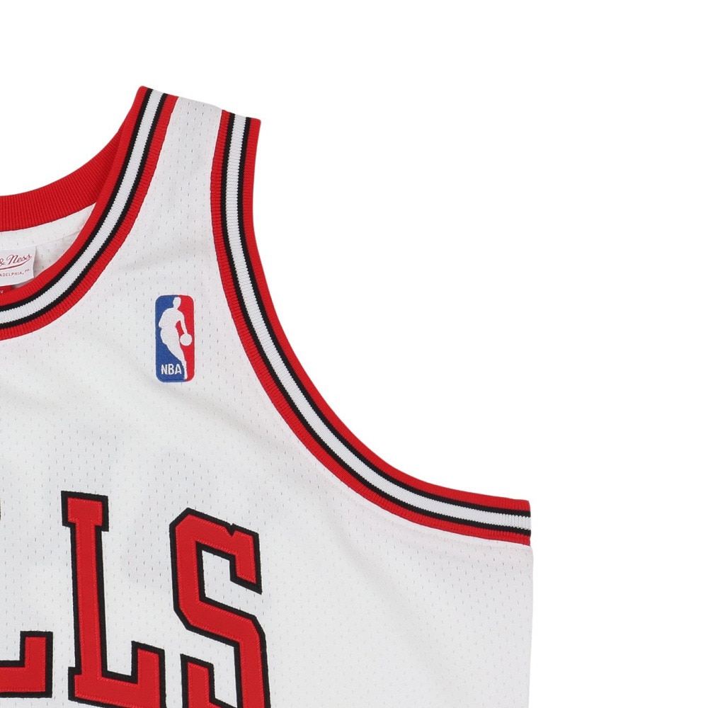 ミッチェルアンドネス（Mitchell&Ness）（メンズ）バスケットウエア オーセンティックジャージ マイケルジョーダン シカゴブルズ AJY4LG19007-CBUWHT