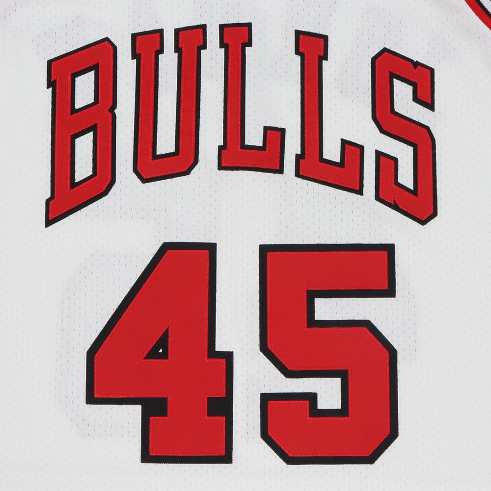 ミッチェルアンドネス（Mitchell&Ness）（メンズ）バスケットウエア オーセンティックジャージ マイケルジョーダン シカゴブルズ AJY4LG19007-CBUWHT