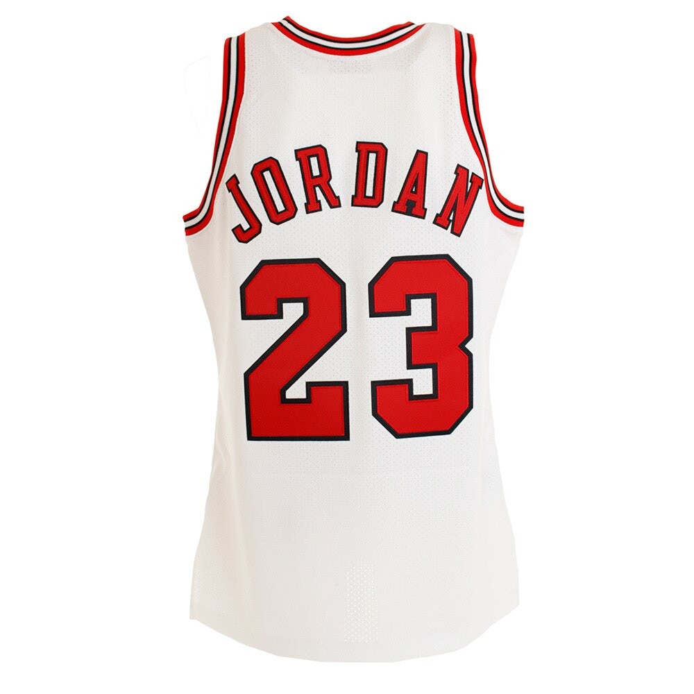 ミッチェルアンドネス（Mitchell&Ness）（メンズ）マイケル ジョーダン 1995-96 WHITE シカゴブルズ オーセンティック ユニホーム AJY4LG19009CBUWHIT95MJO