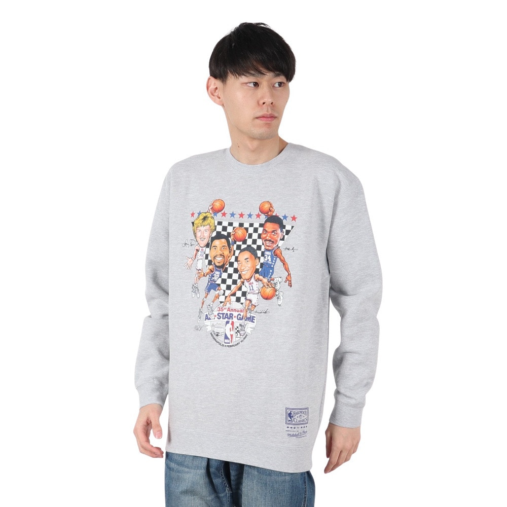 ミッチェルアンドネス（Mitchell&Ness）（メンズ、レディース）スウェットシャツ オールスター FC9092-ASGGYHT