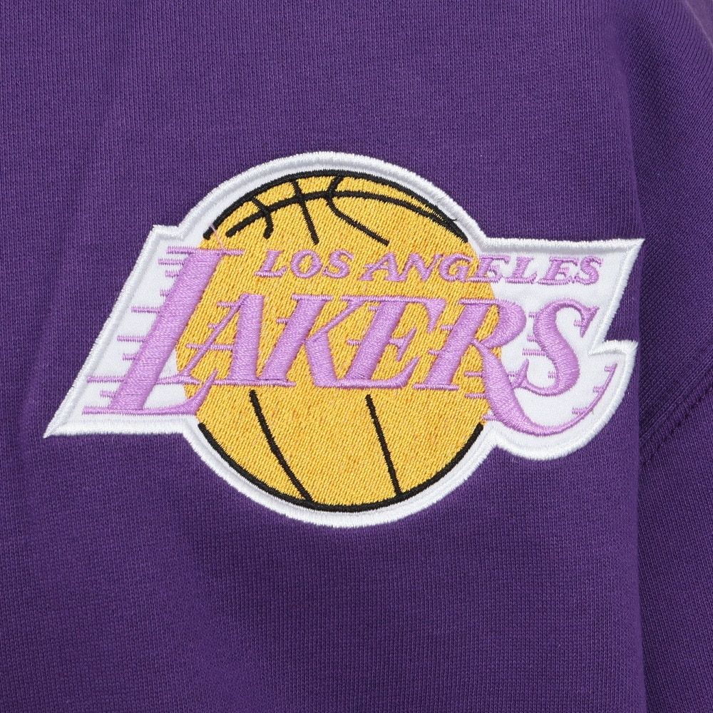 ミッチェルアンドネス（Mitchell&Ness）（メンズ）PLAYER フリース パーカー ロサンゼルスレイカーズ FNNC6612-LALEJSPURP