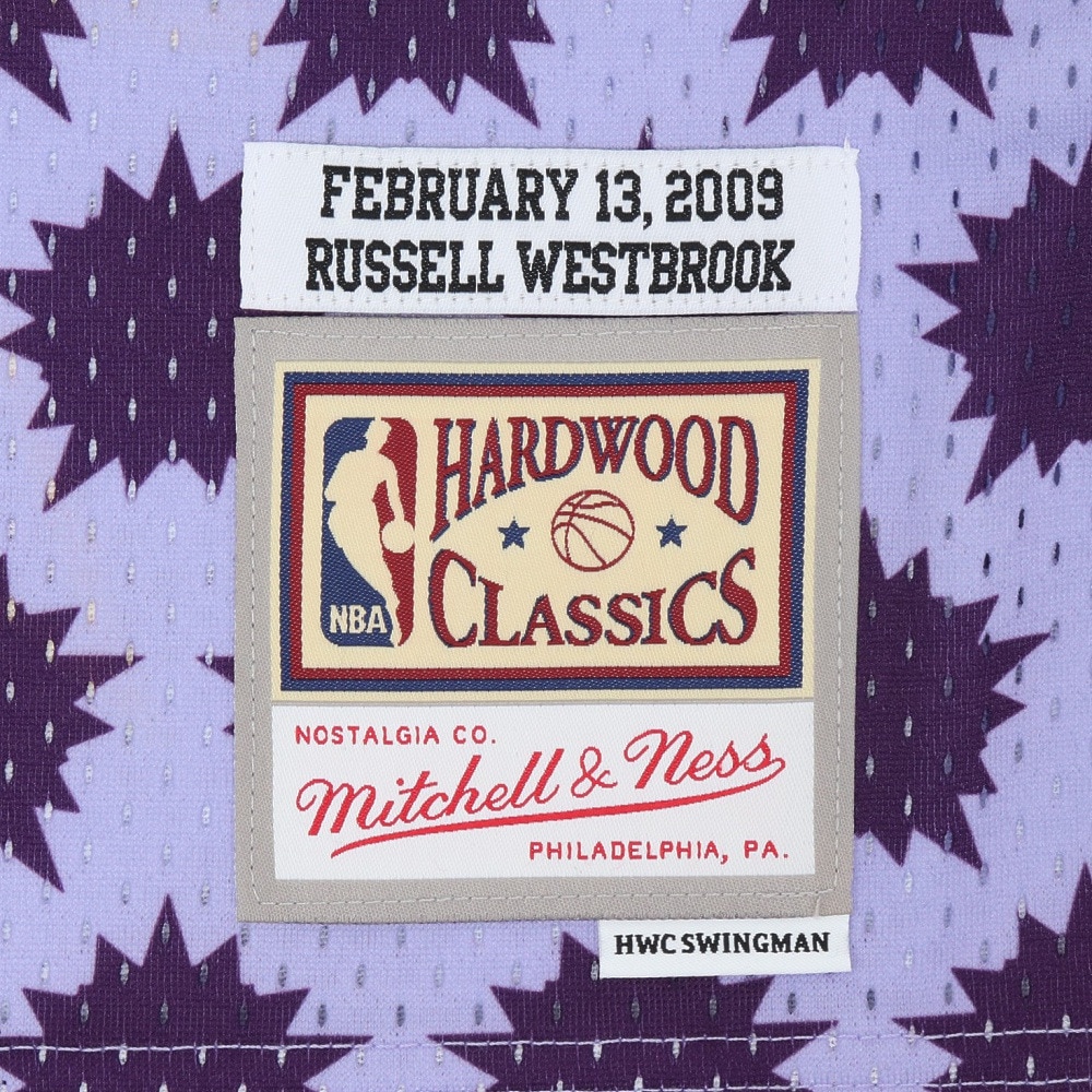 ミッチェルアンドネス（Mitchell&Ness）（メンズ）バスケットボール タンクトップ NBA ラッセル・ウェストブルック SMJY4457-BRTPURP