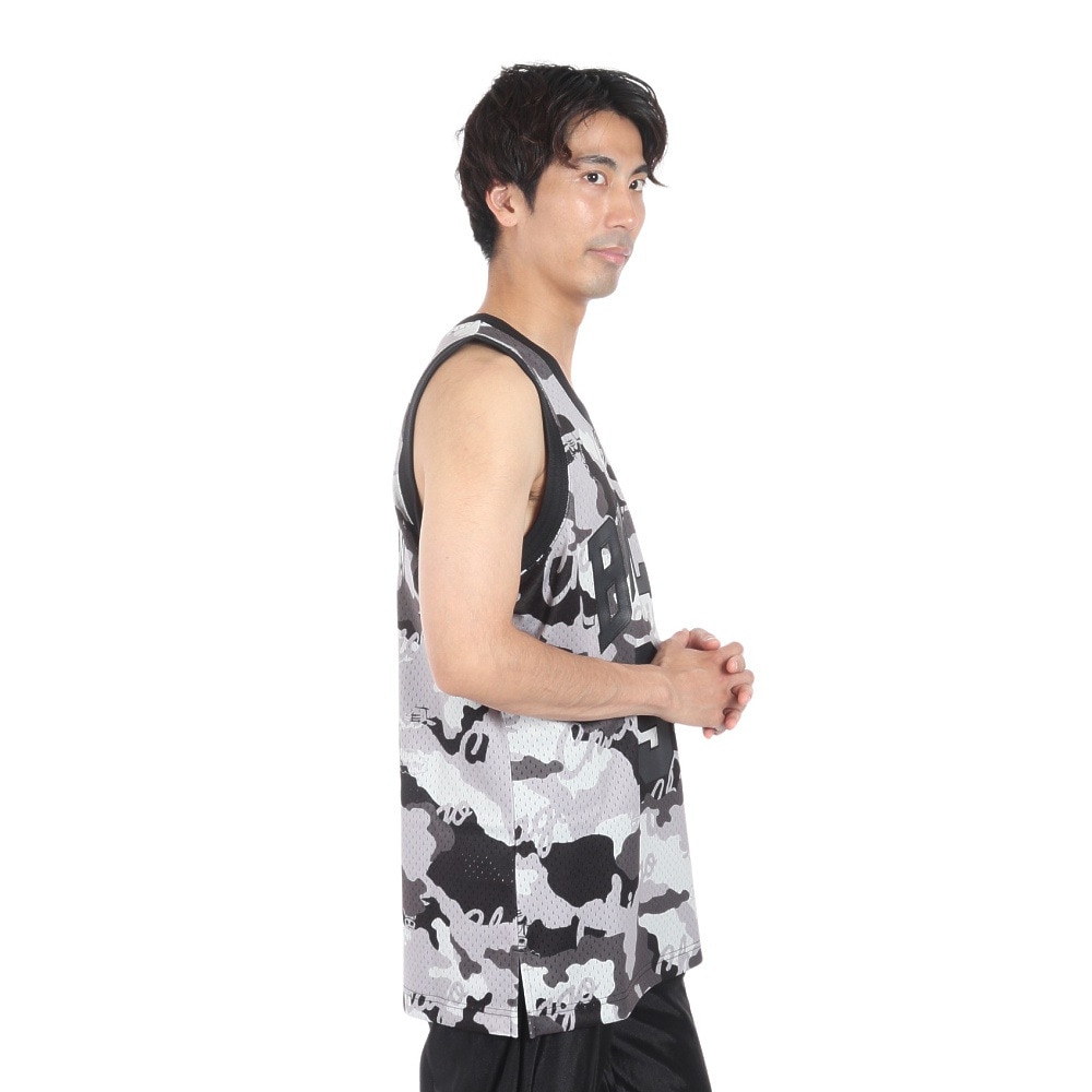 ミッチェルアンドネス（Mitchell&Ness）（メンズ）シカゴ ブルズ カモ スイングマン ジャージー SMJY4589-CBUDRDPTBK