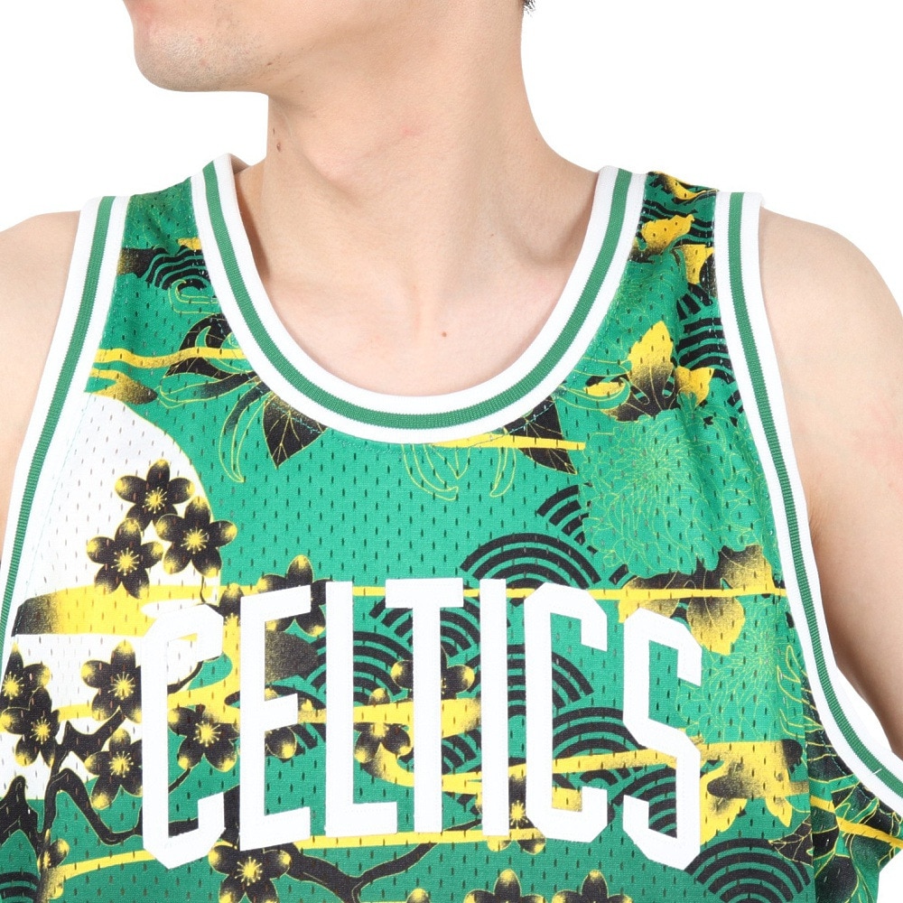 ミッチェルアンドネス（Mitchell&Ness）（メンズ）バスケットボール タンクトップ NBA AH S-JERSEY ボストン セルティックス SMJY5182-BCEGNBK