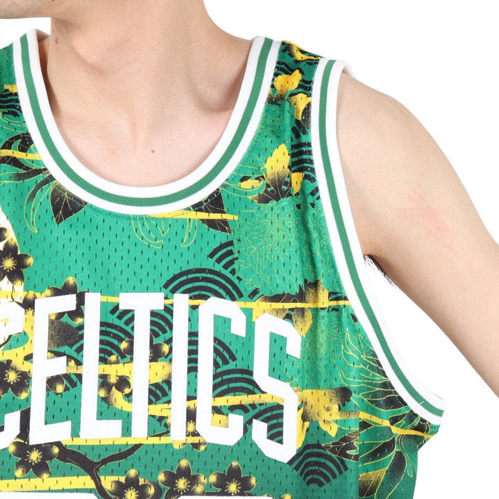 ミッチェルアンドネス（Mitchell&Ness）（メンズ）バスケットボール タンクトップ NBA AH S-JERSEY ボストン セルティックス SMJY5182-BCEGNBK