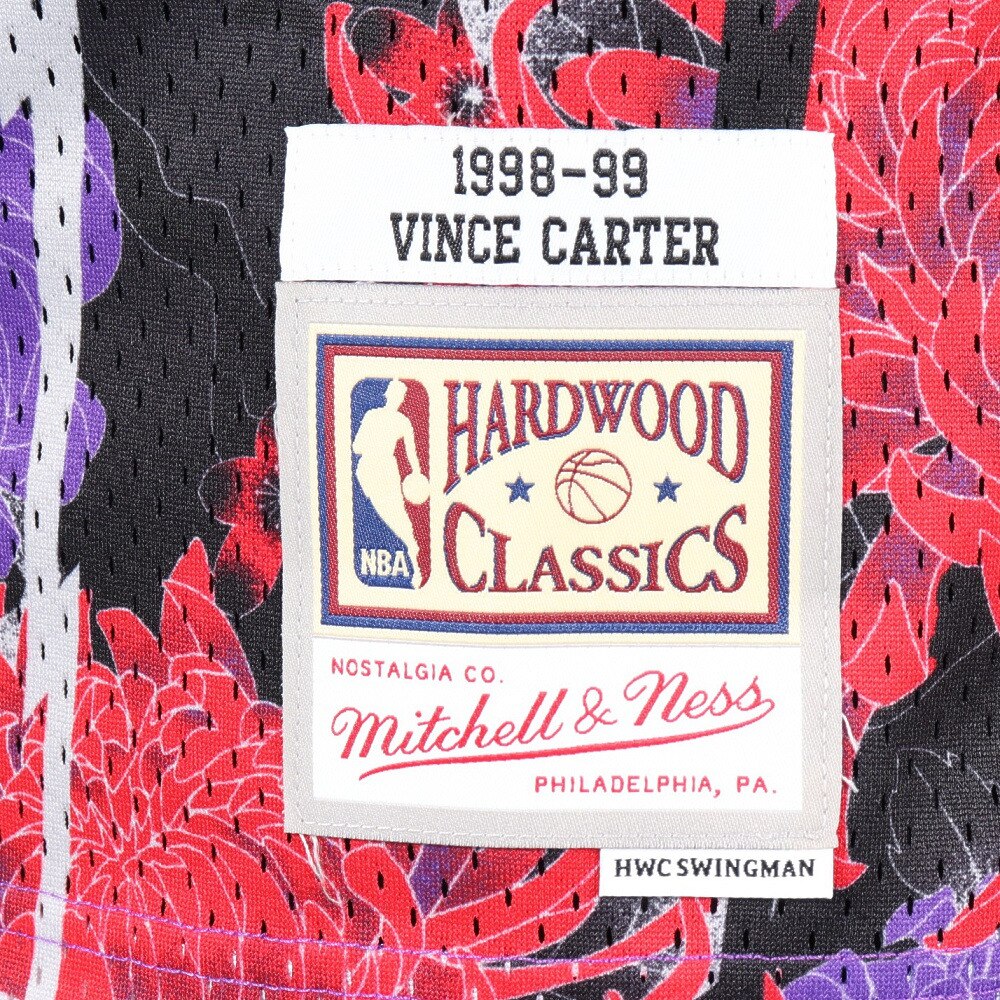 ミッチェルアンドネス（Mitchell&Ness）（メンズ）バスケットウエア AH Swingman Jersey TRA ヴィンス・カーター SMJY5182-TRAPRRD