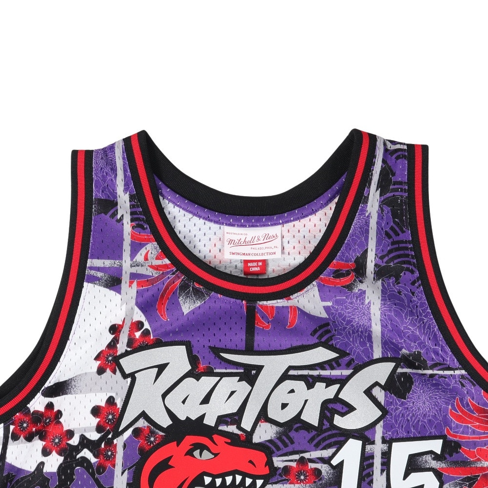 ミッチェルアンドネス（Mitchell&Ness）（メンズ）バスケットウエア AH Swingman Jersey TRA ヴィンス・カーター SMJY5182-TRAPRRD