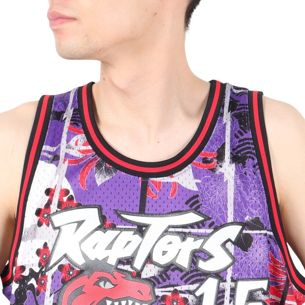 ミッチェルアンドネス（Mitchell&Ness）（メンズ）バスケットウエア AH Swingman Jersey TRA ヴィンス・カーター SMJY5182-TRAPRRD