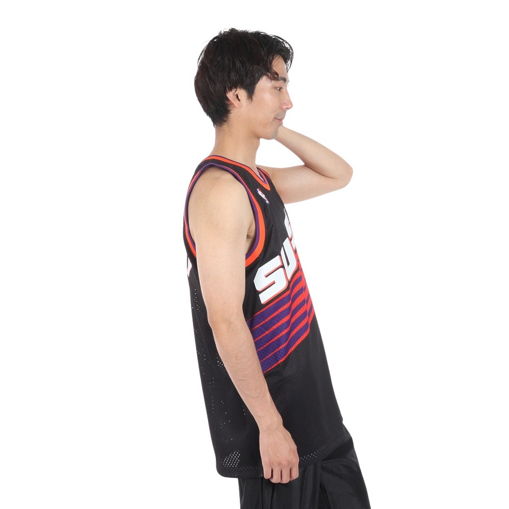 ミッチェルアンドネス（Mitchell&Ness）（メンズ）NBA スウィングマン ジャージ Phoenix Suns タンクトップ SMJYAC18019-PSUBLCK