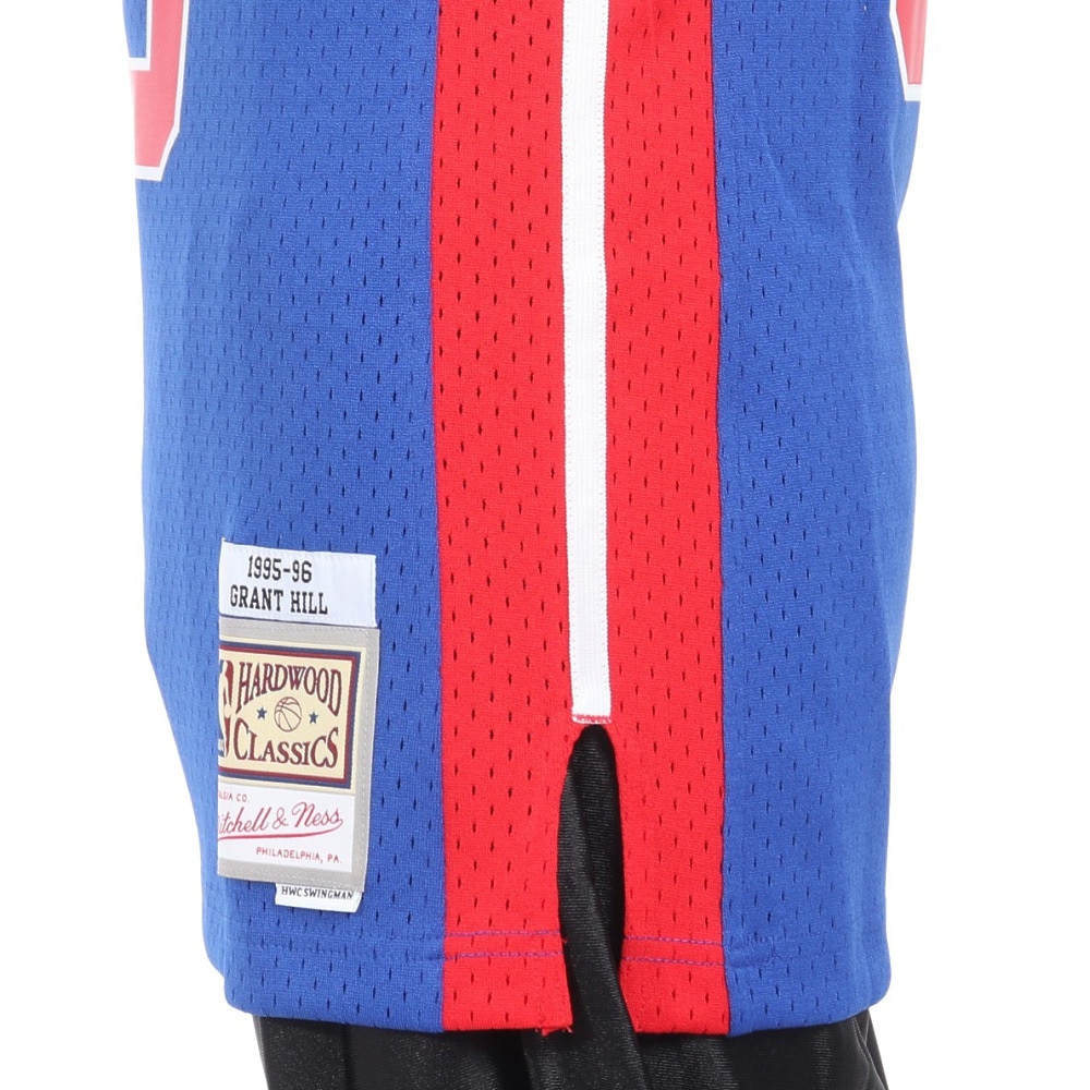 ミッチェルアンドネス（Mitchell&Ness）（メンズ）スウィングマン ジャージー デトロイトピストンズ ロード 1995-96 グラントヒル SMJYAC18025-DPIROYA