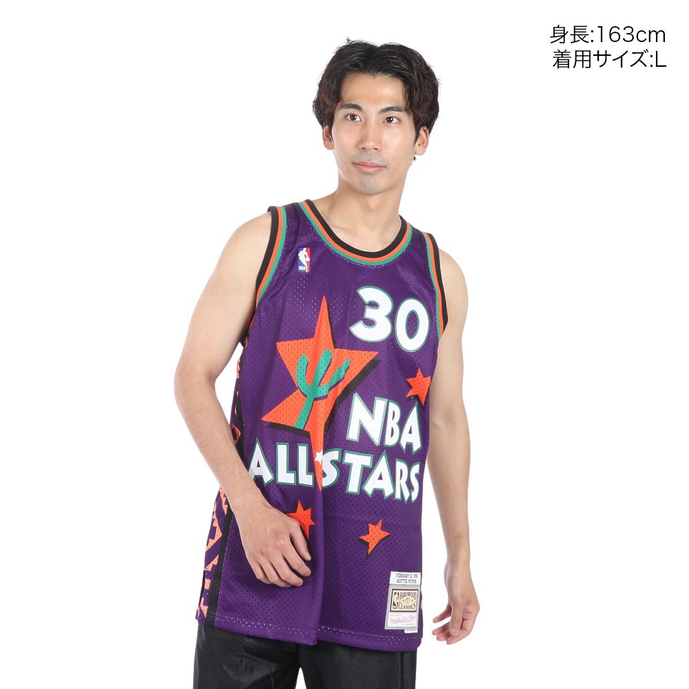 ミッチェルアンドネス（Mitchell&Ness）（メンズ）スウィングマン スコッティ ピッペン オールスター イースト 1994-95 ジャージ SMJYAC20038-ASEPURPSPI