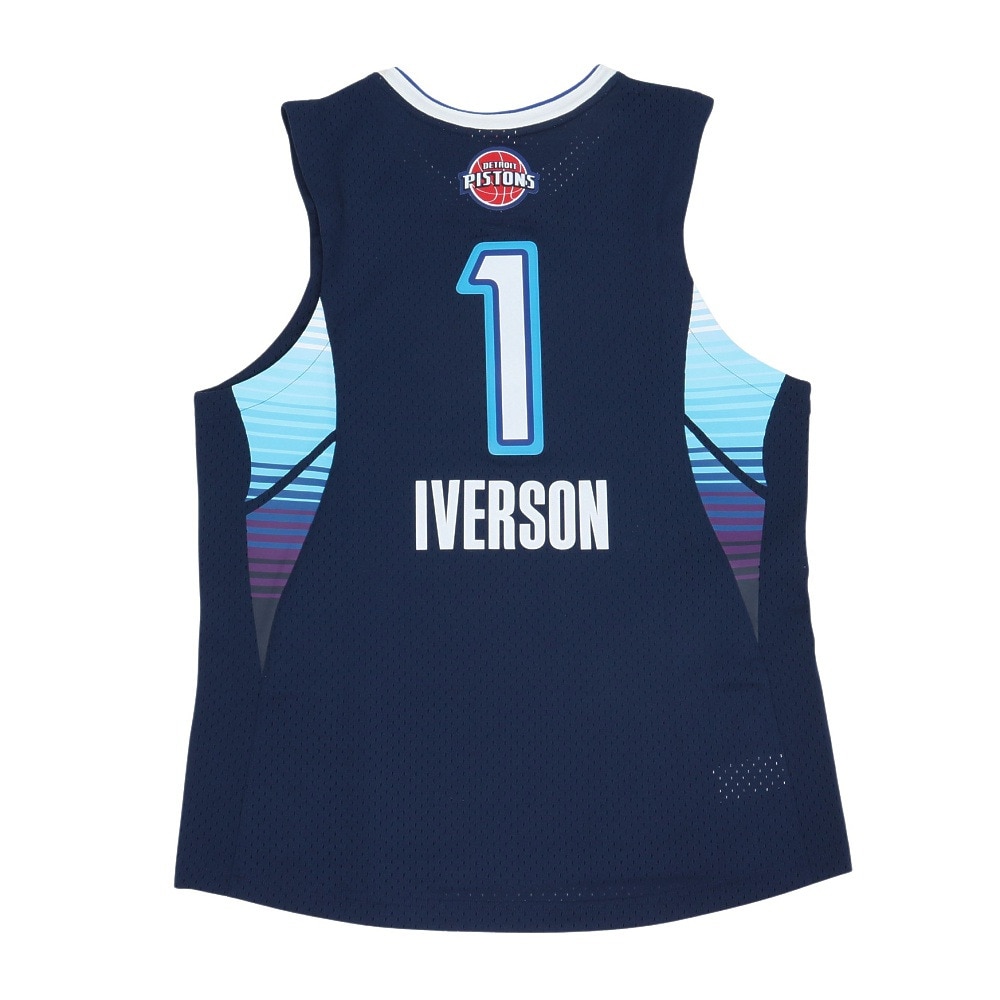 ミッチェルアンドネス（Mitchell&Ness）（メンズ）バスケットボール タンクトップ NBA アレン・アイバーソン SMJYEL18014-ASENVY09AI