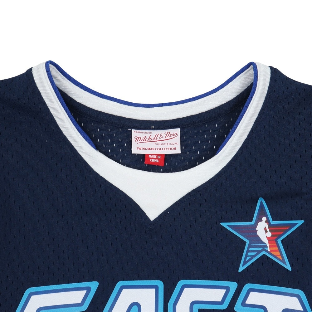 ミッチェルアンドネス（Mitchell&Ness）（メンズ）バスケットボール タンクトップ NBA アレン・アイバーソン SMJYEL18014-ASENVY09AI