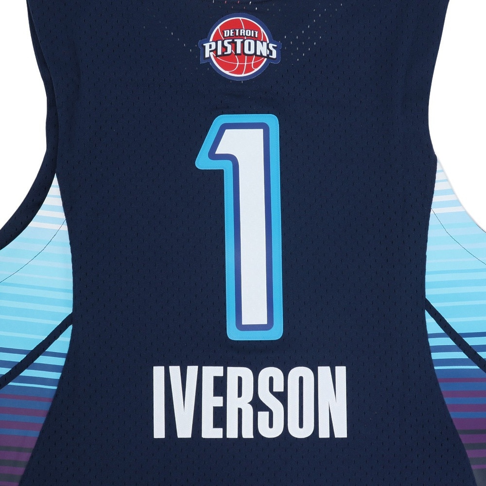 ミッチェルアンドネス（Mitchell&Ness）（メンズ）バスケットボール タンクトップ NBA アレン・アイバーソン SMJYEL18014-ASENVY09AI
