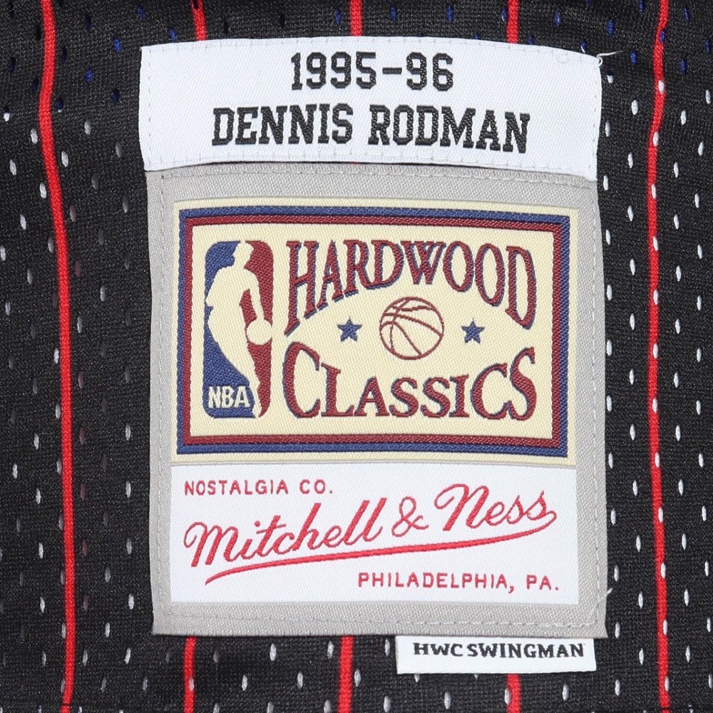 ミッチェルアンドネス（Mitchell&Ness）（メンズ）デニス・ロッドマン ブルズ オルタネイト スイングマン ジャージ 1995-96 SMJYGS18150-CBUBLCK