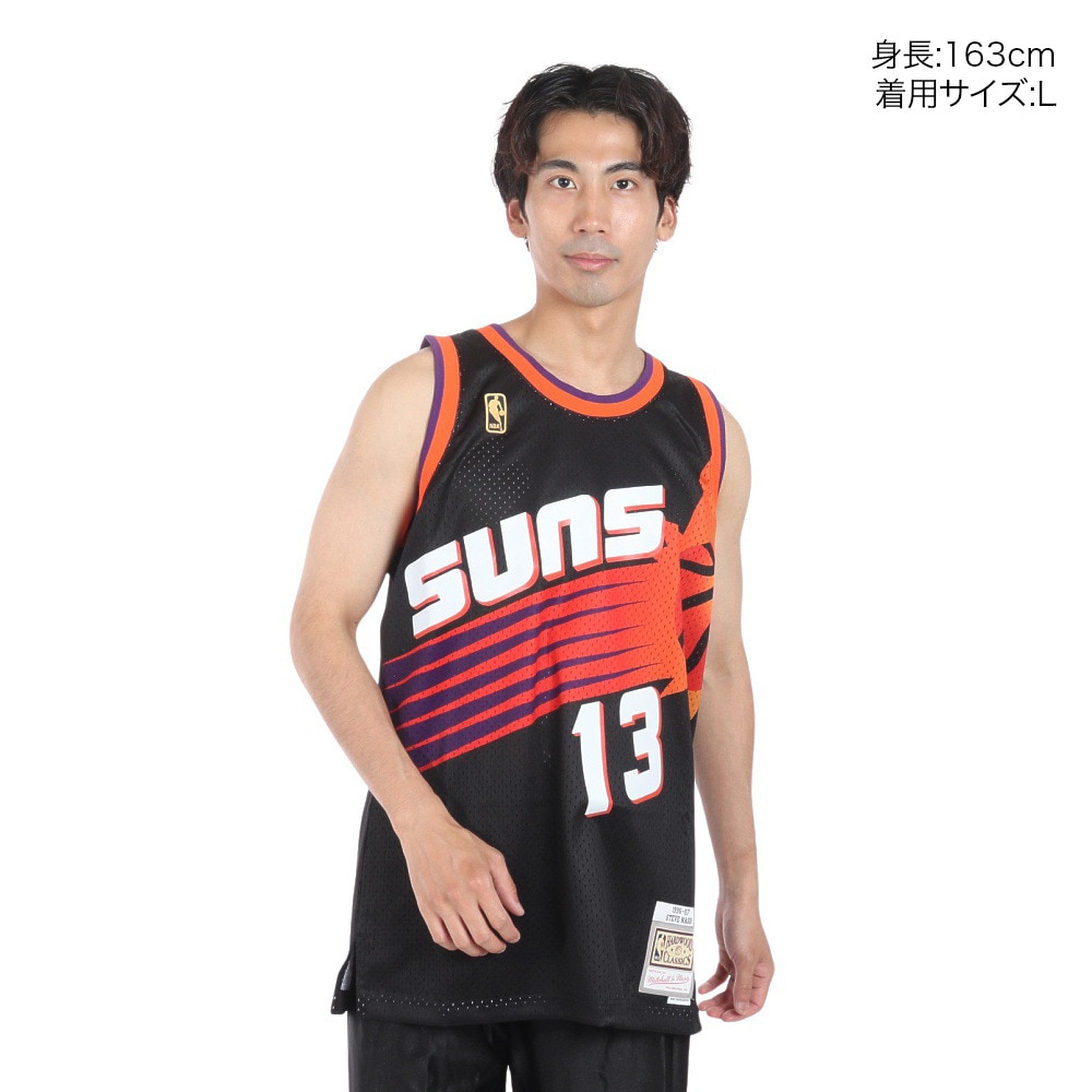 ミッチェルアンドネス（Mitchell&Ness）（メンズ）スイングマン ジャージ PSU タンクトップ SMJYGS18203-PSUBLK96SN