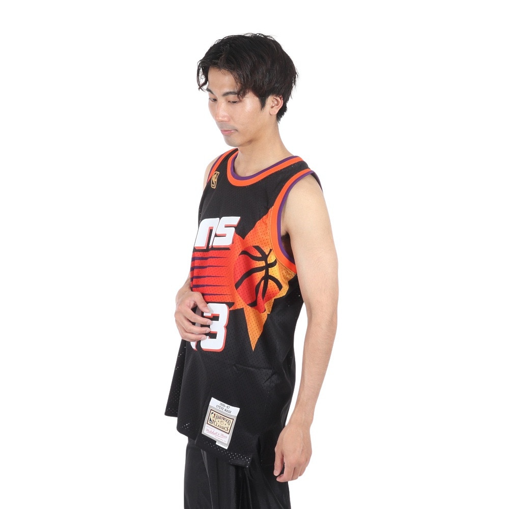 ミッチェルアンドネス（Mitchell&Ness）（メンズ）スイングマン ジャージ PSU タンクトップ SMJYGS18203-PSUBLK96SN
