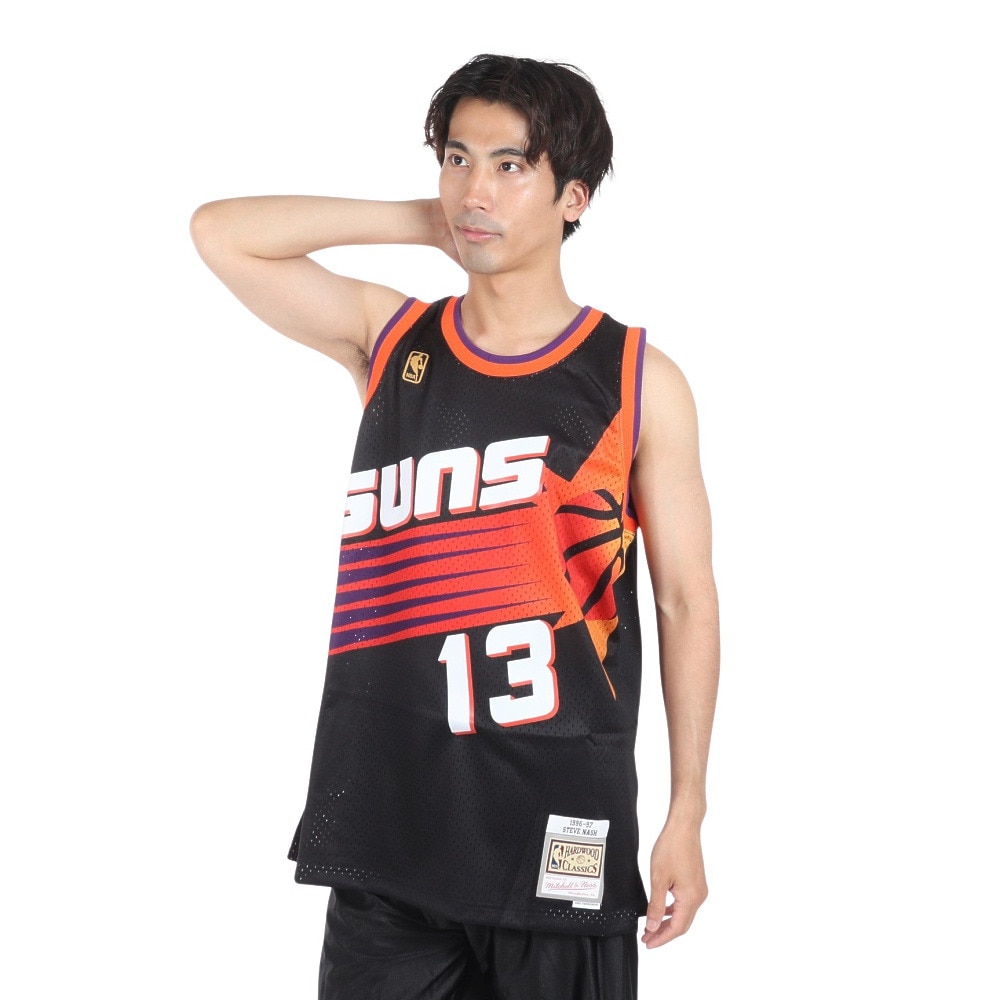 ミッチェルアンドネス（Mitchell&Ness）（メンズ）スイングマン ジャージ PSU タンクトップ SMJYGS18203-PSUBLK96SN