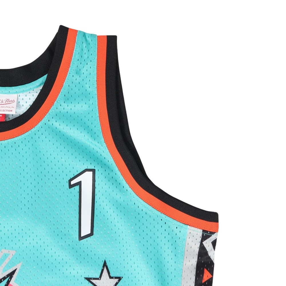 ミッチェルアンドネス（Mitchell&Ness）（メンズ）バスケットウエア オールスター East Swingman Jersey ペニー・ハーダウェイ SMJYLG18019-ASETEAL