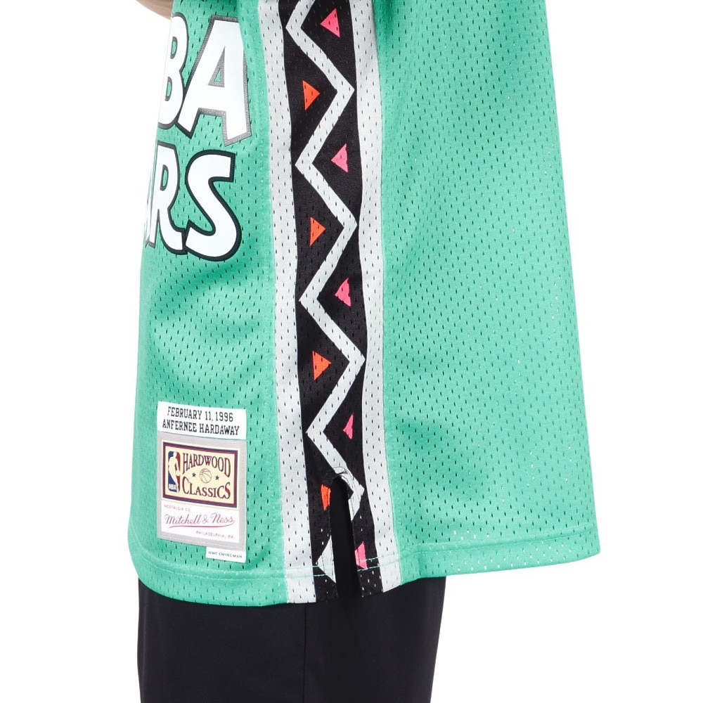 ミッチェルアンドネス（Mitchell&Ness）（メンズ）バスケットウエア オールスター East Swingman Jersey ペニー・ハーダウェイ SMJYLG18019-ASETEAL