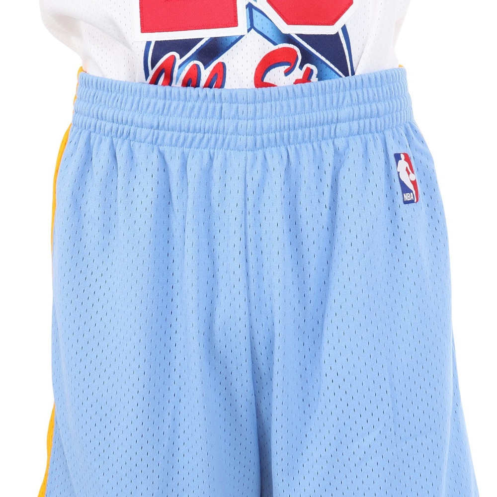 ミッチェルアンドネス（Mitchell&Ness）（メンズ）レイカーズ オルタネイト スイングマン ショーツ 2001-02 SMSH1127-LALCLBL