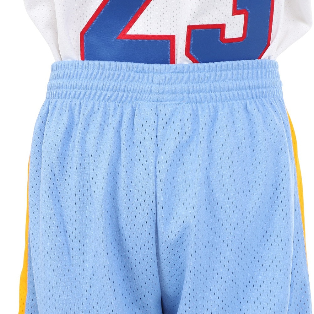 ミッチェルアンドネス（Mitchell&Ness）（メンズ）レイカーズ オルタネイト スイングマン ショーツ 2001-02 SMSH1127-LALCLBL