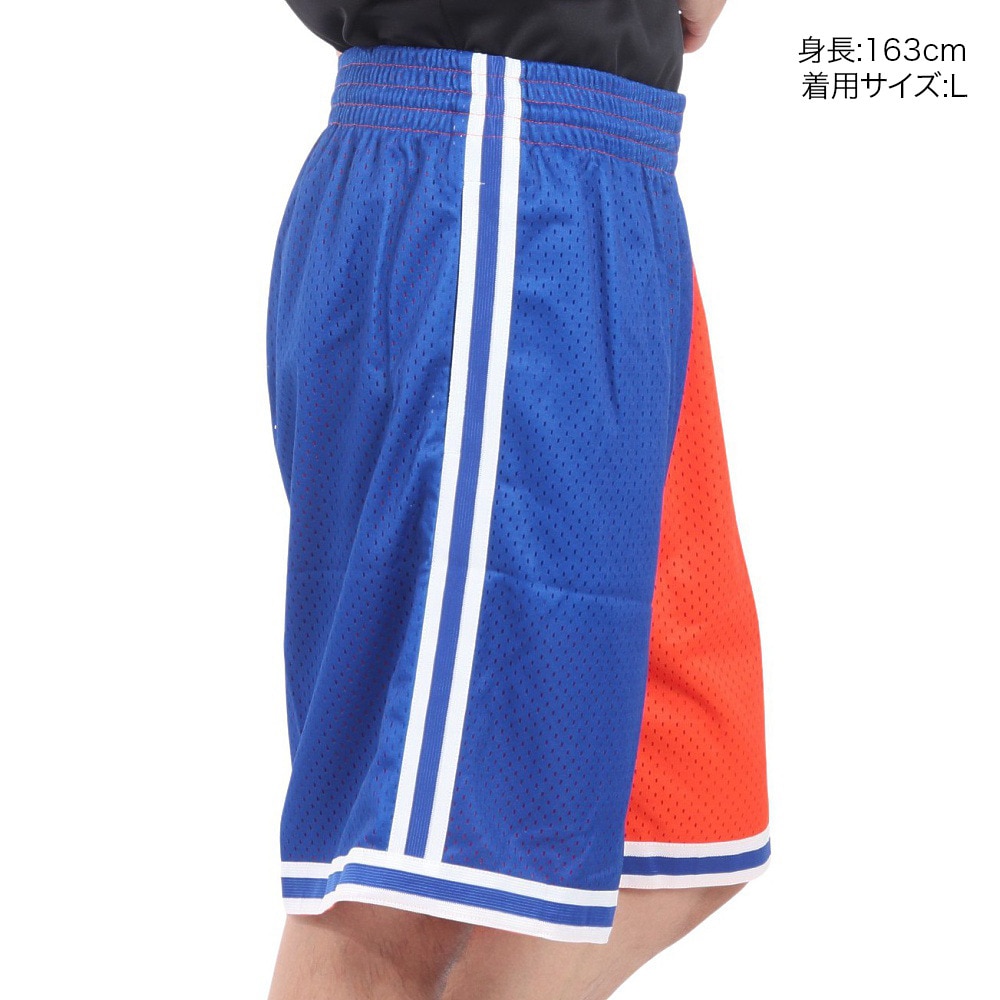 ミッチェルアンドネス（Mitchell&Ness）（メンズ）スプリット スイングマン ショートパンツ NYK SMSH4855-NYKBLOR